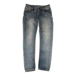 Miss Me Standard Cut Medium Wash Skinny Jeans, Women's Size 30